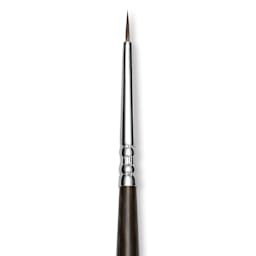 Escoda Vintage Synthetic Brush - Round Pointed, Long  Handle, Size 2/0