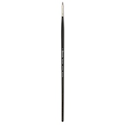 Escoda Vintage Synthetic Brush - Flat, Long Handle, Size 2