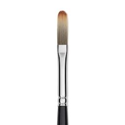 Trekell Spectrum Brush - Long Filbert, Long Handle, Size 2, close up