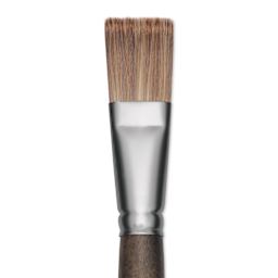 Princeton Pro Series 6000 Brush - Flat, Long Handle, Size 12, close up