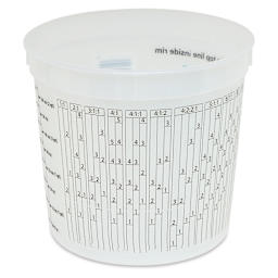 Plastic Tub - 2 1/2 qt, ratio measurements