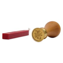 Manuscript Ceramic Small Initial Sealing Coin Set - Letter J