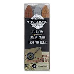 Manuscript Sealing Wax Sticks - Metallics, Pkg of 3, front of packaging