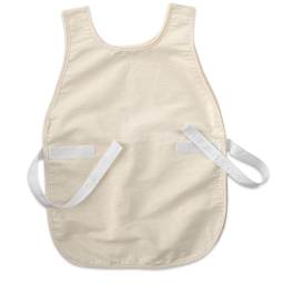 Children's Art Smock - Front view of 16" x 24" flat smock showing ties