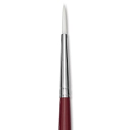 Dynasty Fine White Synthetic Brush - Round, Refill Brush, Size 4 close-up