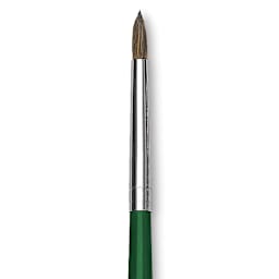Blick Economy Ox/Pony Hair Brush - Round, Long Handle, Size 2 close-up