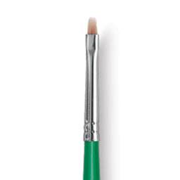Blick Economy Golden Nylon Brush - Bright, Long Handle, Size 1