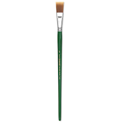 Blick Economy Golden Nylon Brush - Flat, Long Handle, 3/4"