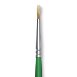 Blick Economy Golden Nylon Brush - Round, Long Handle, Size 2