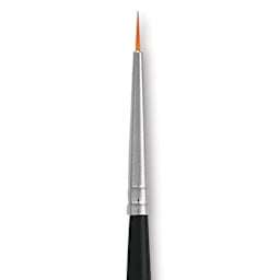 Dynasty Finest Golden Synthetic Brush - Round, Refill Brush, 3/0 close up