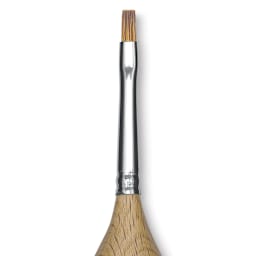 Blick Egg Handled Brush - Flat, Size 4 close up