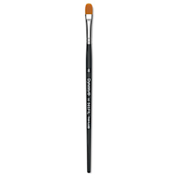 Dynasty Finest Golden Synthetic Brush - Filbert, Size 8