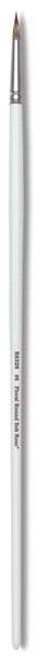 Bob Ross Synthetic Mongoose Brush - Floral Round, Size 6, full view of brush
