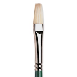 Winsor & Newton Winton Hog Bristle Brush - Flat, Long Handle, Size 6