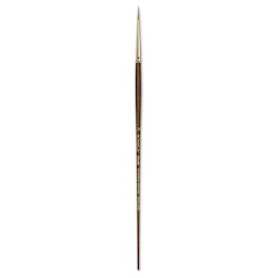 Winsor & Newton Monarch Mongoose Brush - Round, Long Handle, Size 2/0