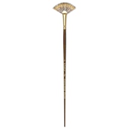 Winsor & Newton Monarch Mongoose Brush - Fan, Long Handle, Size 2