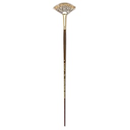 Winsor & Newton Monarch Mongoose Brush - Fan, Long Handle, Size 4
