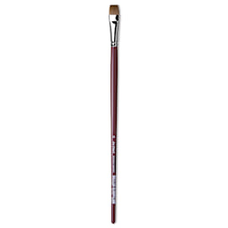Da Vinci Kolinsky Red Oil Sable Brush - Bright, Long Handle, Size 14