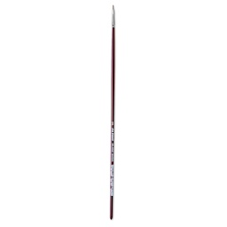 Da Vinci Kolinsky Red Oil Sable Brush - Bright, Long Handle, Size 2/0