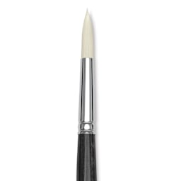 Blick Studio Synthetic Brush - Round, Long Handle, Size 12, close-up