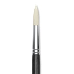 Blick Studio Synthetic Brush - Round, Long Handle, Size 16, close-up