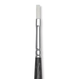 Blick Studio Synthetic Brush - Flat, Long Handle, Size 6, close-up