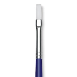 Blick Scholastic Wonder White Brush - Flat, Long Handle, Size 6 close up