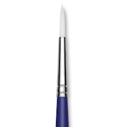 Blick Scholastic Wonder White Brush - Round, Long Handle, Size 6 close up