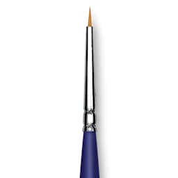 Blick Scholastic Golden Taklon Brush - Round, Long Handle, 4/0 close up