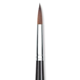 Princeton Series 7050 Kolinsky Sable Round - Size 10, Short Handle close up