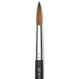 Blick Masterstroke Finest Red Sable Brush - Round, Size 10, Short Handle close-up