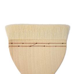 Silver Brush Atelier Flat Hake Brush - Size 60, Long Handle, close-up
