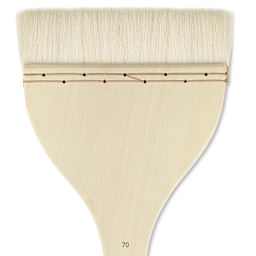 Silver Brush Atelier Flat Hake Brush - Size 70, Long Handle