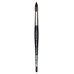 Da Vinci Casaneo Synthetic Squirrel Watercolor Brush - Round, Size 16, Short Handle, Synthetic
