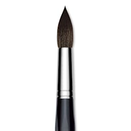 Da Vinci Casaneo Synthetic Squirrel Watercolor Brush - Round, Size 30, Short Handle, Synthetic, close up