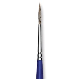 Blick Scholastic Ox Hair Brush - Script, Short Handle, Size 1 close up