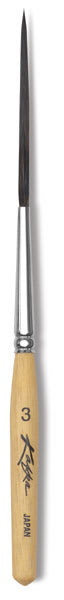 Kafka Design Pinstriping Brushes - Size 3 Brush shown vertically