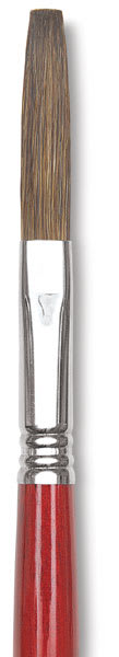 Escoda Light Ox Hair Lettering Brushes - Closeup of tip of Highliner Brush
