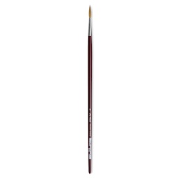 Da Vinci Kolinsky Red Sable Brush - Medium Pointed Liner, Long Handle, Size 12