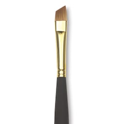 Princeton Mini Brush - Angular Shader, Mini Handle, Size 4, close-up
