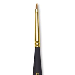 Princeton Mini Brush - Angular Shader, Mini Handle, 12/0, close-up