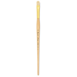 Raphaël D'Artigny Interlocked White Bristle Brush - D-Brush, Long Handle, Size 12 full length