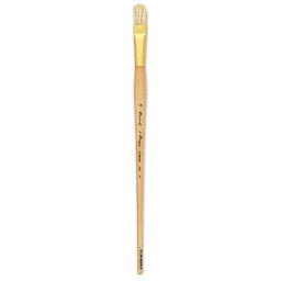 Raphaël D'Artigny Interlocked White Bristle Brush - D-Brush, Long Handle, Size 16 full length