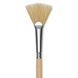 Dynasty Encaustic Brush - Fan, Size 3, close-up