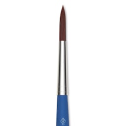 Da Vinci Forte Basic Synthetic Brush - Round, Short Handle, Size 8, close-up