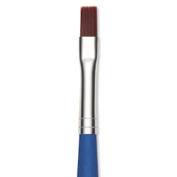 Da Vinci Forte Basic Synthetic Brush - Flat, Short Handle, Size 6, close-up