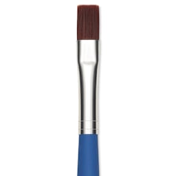 Da Vinci Forte Basic Synthetic Brush - Flat, Short Handle, Size 10, close-up