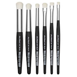 Da Vinci Synthetic Dry Brushes laid out