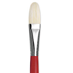 Da Vinci Maestro 2 Hog Bristle Brush - Filbert, Long Handle, Size 12 close up
