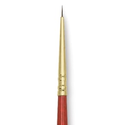 Blick Master Kolinsky Sable Brush - Pointed Round, Short Handle, 5/0 close up